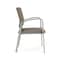 Lesro Newport Guest Chair Metal Frame, Silver, MD Farro Upholstery NP1101 - alternate 3
